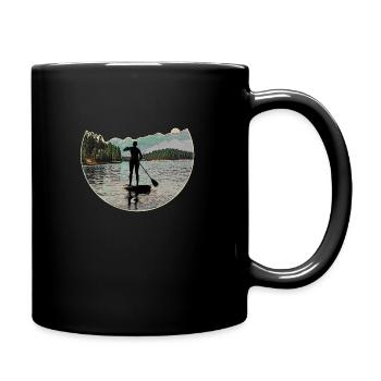Stand up Paddling | SUP | stand up paddle - Tasse einfarbig - Schwarz - Rechts