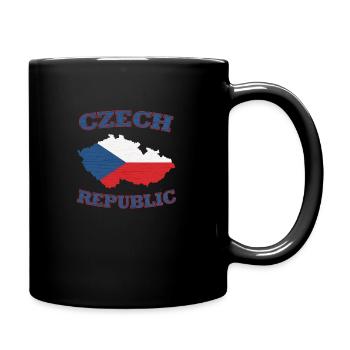 Ceska Tschechien Czech Republic - Tasse einfarbig - Schwarz - Rechts