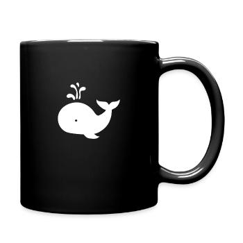 Wal - Tasse einfarbig - Schwarz - Rechts