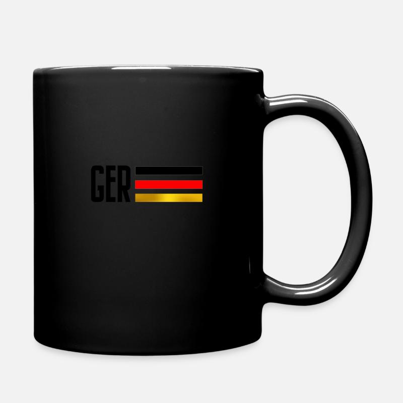 German - Full Colour Mug - black