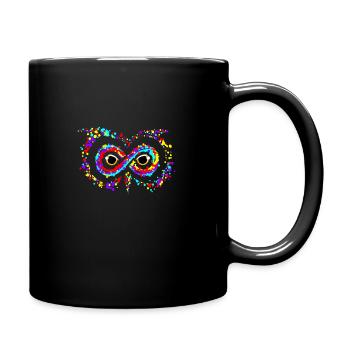 Unendlich besessen - Tasse einfarbig - Schwarz - Rechts