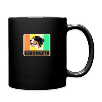 Chien de montagne bernois - Mug uni - noir - Droite