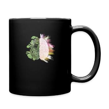 Negatives Gehirn - Tasse einfarbig - Schwarz - Rechts