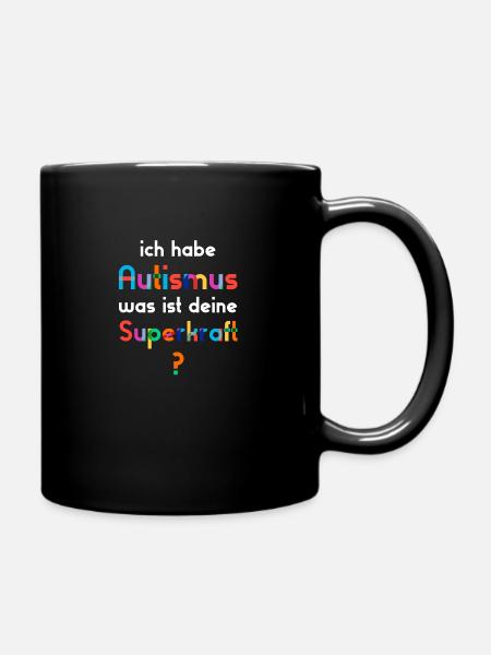 Autismus Autist - Tasse einfarbig - Schwarz