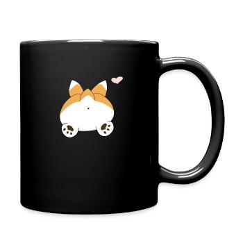 CORGI BUTT - Tasse einfarbig - Schwarz - Rechts