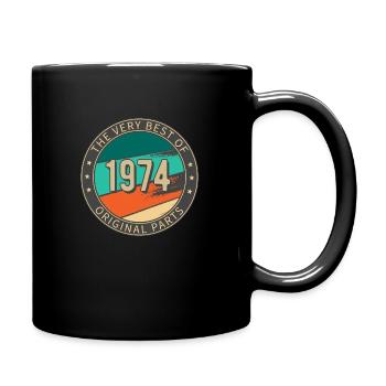 Birthday 1974 THE VERY BEST OF Original Parts - Full Colour Mug - black - Right