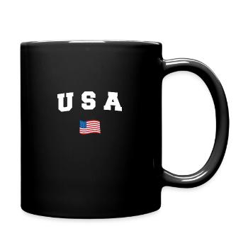 USA - Mug uni - noir - Droite