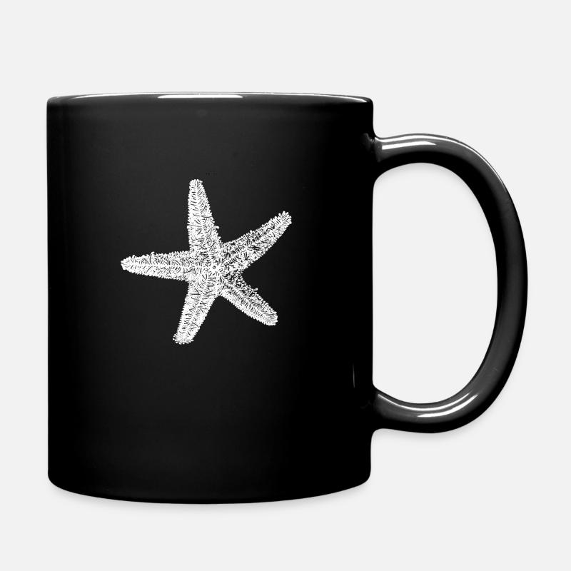 starfish - Full Colour Mug - black