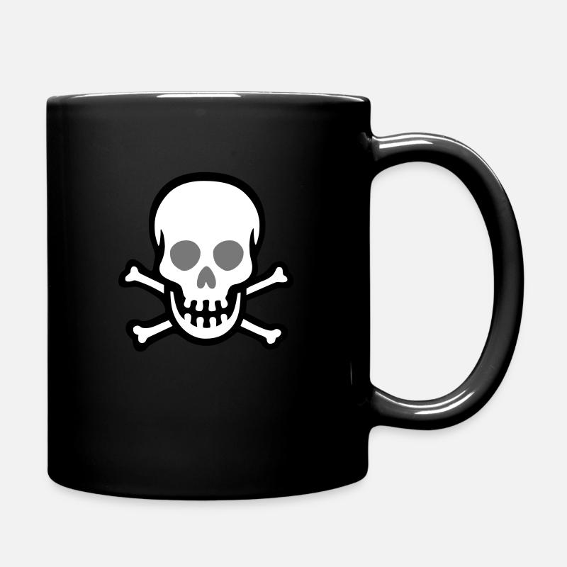 death skull 3 - Full Colour Mug - black