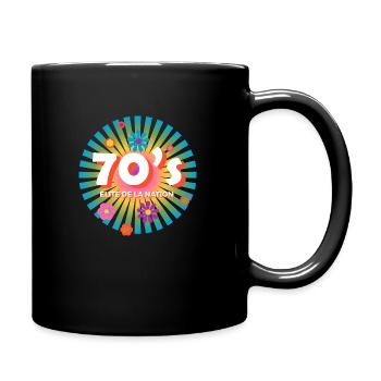 Elite 70s Nation Logo - Tasse einfarbig - Schwarz - Rechts