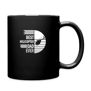 Cadeau militaire de pilote d'hélicoptère papa - Mug uni - noir - Droite