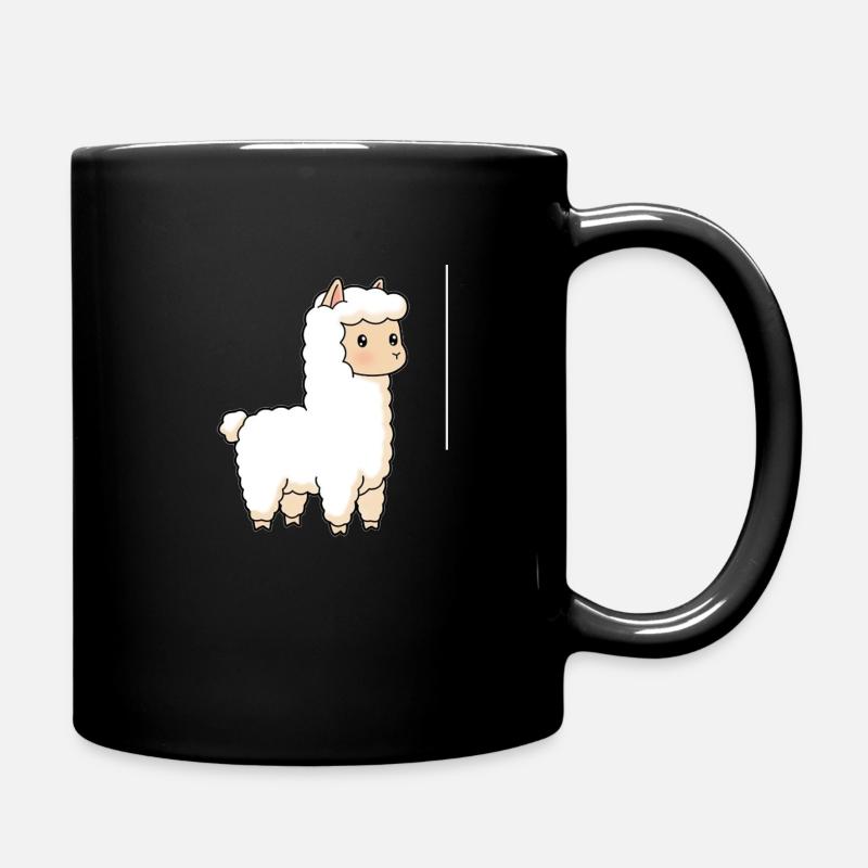 Llama lama alpaca - Tasse einfarbig - Schwarz