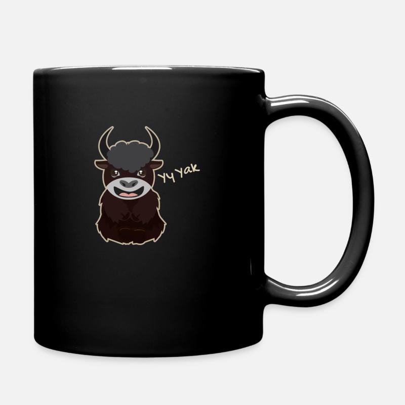 Yy Yak Sweet Animals Y è per Yak Gift Idea - Tazza monocolore - nero