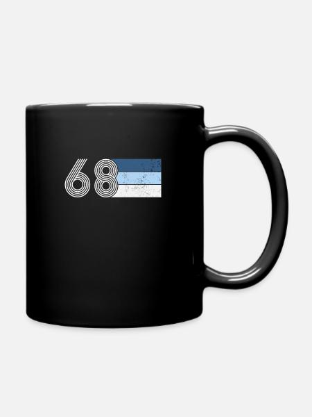 Vintage 1968 Anniversaire 52 ANS RÉTRO - Mug uni - noir