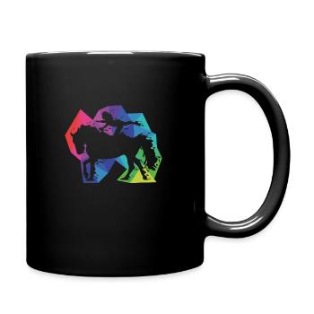 Cadeau de cheval de saut - Mug uni - noir - Droite