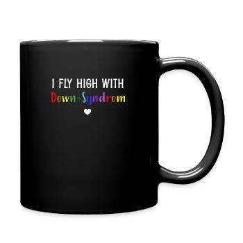 Trisomie | I fly high with Down-Syndrom - Mug uni - noir - Droite