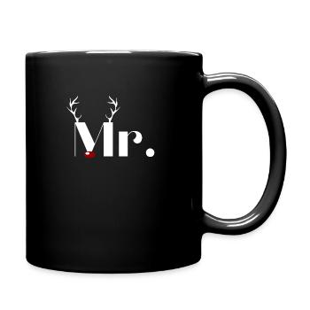 M. et Mme Reindeer connaissent la partie 1 - Mug uni - noir - Droite
