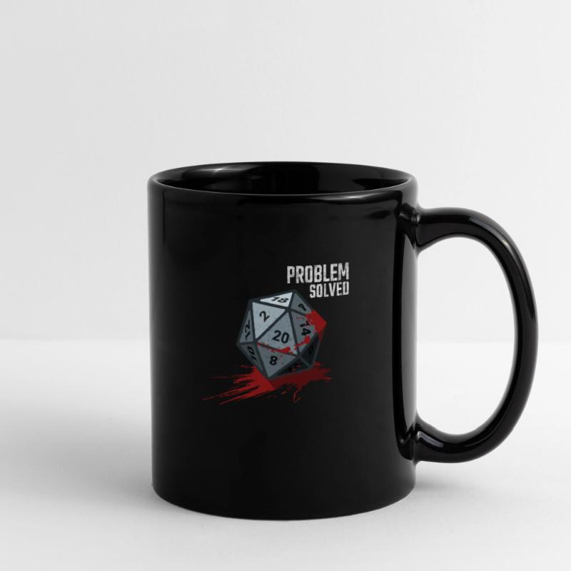D20 Cube - Problem solved Full Colour Mug
