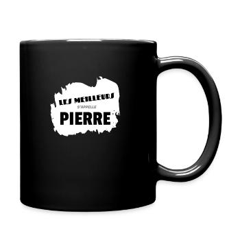 Pierre - Mug uni - noir - Droite