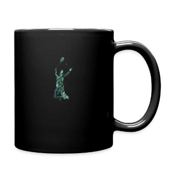 Badminton - Tasse einfarbig - Schwarz - Rechts