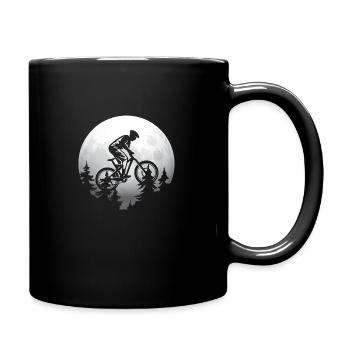 Mountain Bike MTB Mountain Bike Bike Bike Moon - Full Colour Mug - black - Right