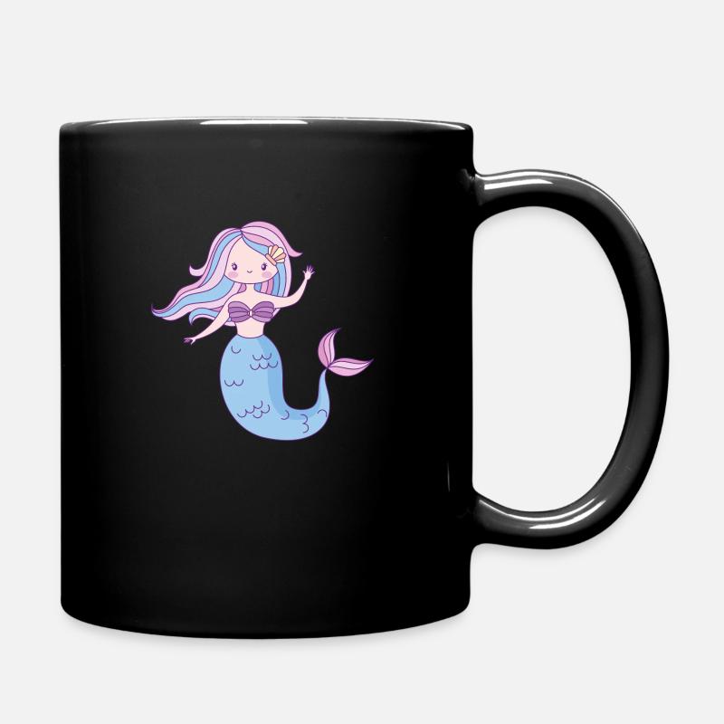 Mermaid - Full Colour Mug - black