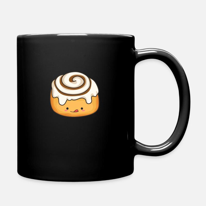Delicious cinnamon pastries - Full Colour Mug - black