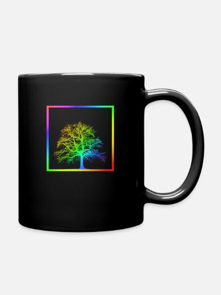 Arbre arc-en-ciel - arbre - nature - LGBT - Mug uni - noir