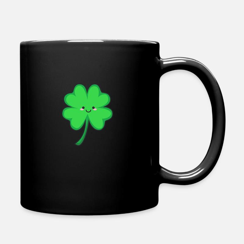 Belle feuille de trèfle - Mug uni - noir