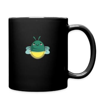 Dessin animé mignon luciole - Mug uni - noir - Droite