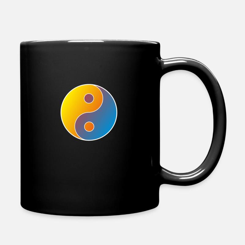 Ying Yang - Tasse einfarbig - Schwarz