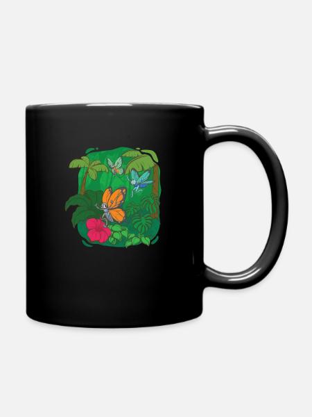 Butterflies - Full Colour Mug - black