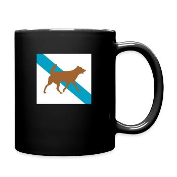 Chien chien - Mug uni - noir - Droite