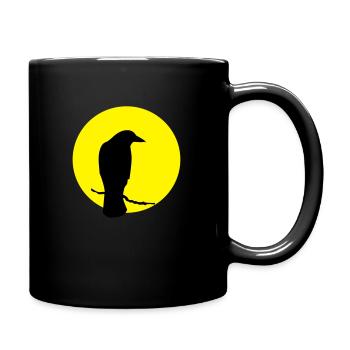Crow - Full Colour Mug - black - Right