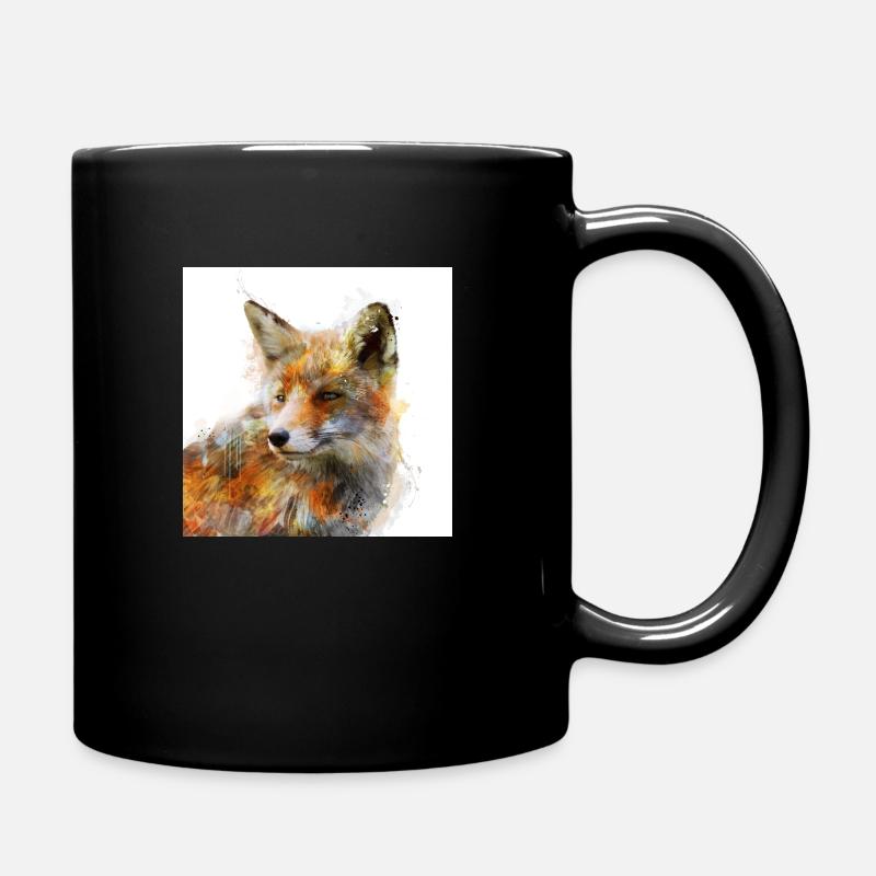 Le renard rusé - Mug uni - noir
