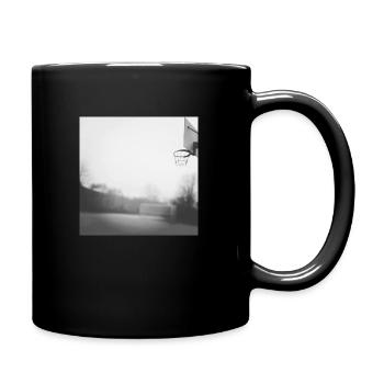 Gray don't fade basketball - Full Colour Mug - black - Right