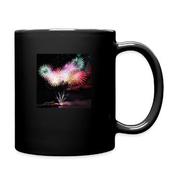 Feuerwerk 2021 - Tasse einfarbig - Schwarz - Rechts