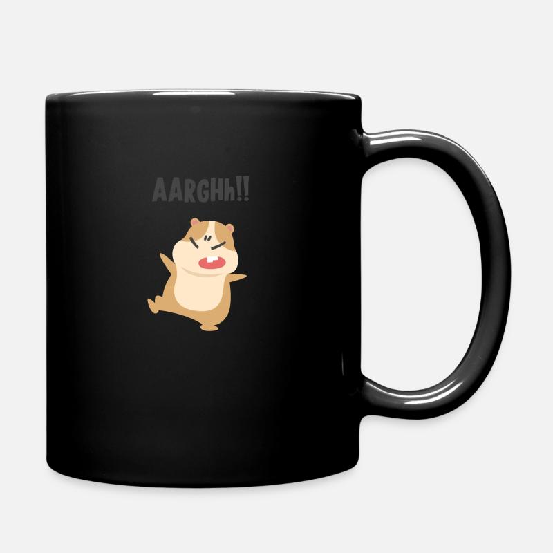 Argh! Hamster - Tasse einfarbig - Schwarz