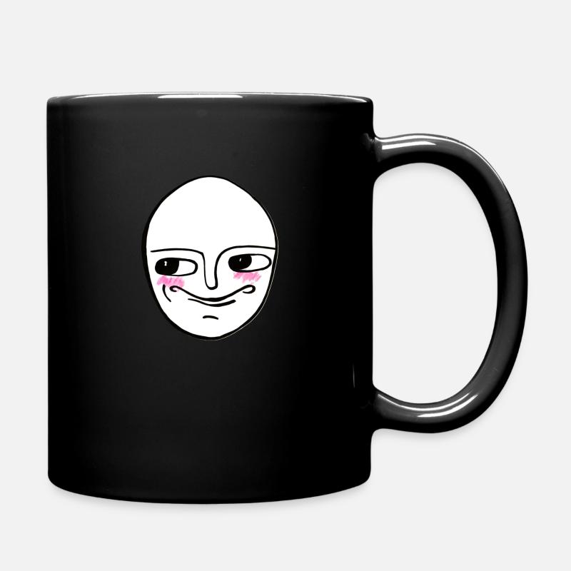 Stupide visage - Mug uni - noir