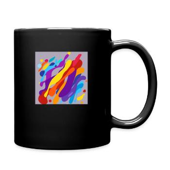 Colourful Splats - Full Colour Mug - black - Right