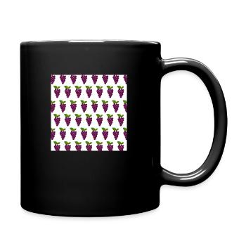 motif de raisin - Mug uni - noir - Droite