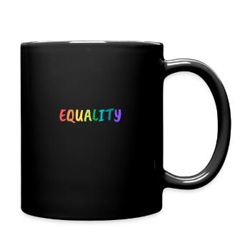 LGBT - Gleichstellung - Tasse einfarbig - Schwarz - Rechts