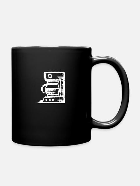 Kaffeemaschine t-shirt | Bestseller | - Tasse einfarbig - Schwarz