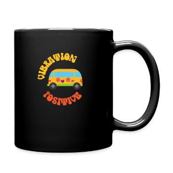 Vibration positive. - Mug uni - noir - Droite