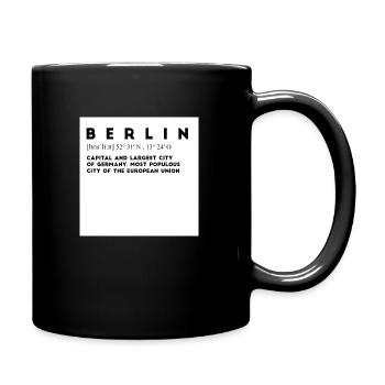 Berlin - Design de la capitale - Mug uni - noir - Droite