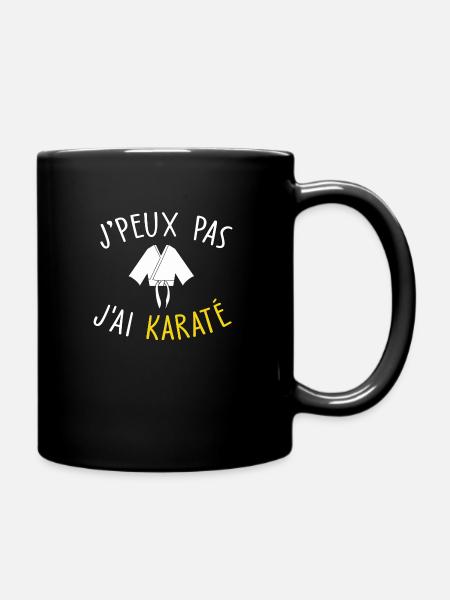 je peux pas j'ai karaté - Mug uni - noir