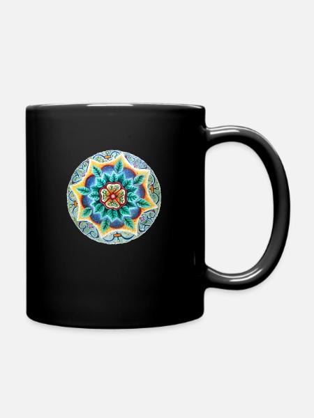 shipibo ayahuasca mandala - Mug uni - noir
