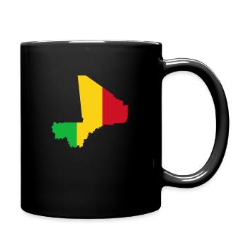 Drapeau Mali - Mug uni - noir - Droite
