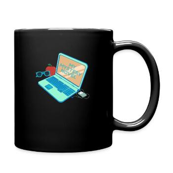 my mystery novel - Full Colour Mug - black - Right