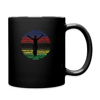cyclist expressions - Full Colour Mug - black - Right